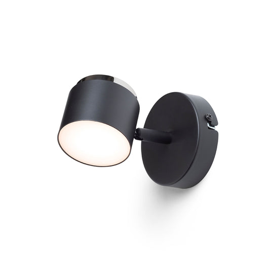 RENDL spotlight NOVA I wall black chrome/frosted acrylic 230V LED 4.2W 3000K R14273 1