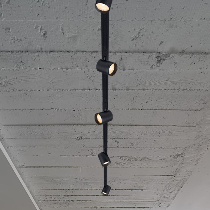 RENDL 1-circuit track system IRIS 7 for 1-circuit tracks black  230V LED 10W 24°  3000K R14477 3