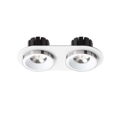RENDL recessed light SHARM R II recessed white chrome 230V LED 2x10W 24° 3000K R14570 2