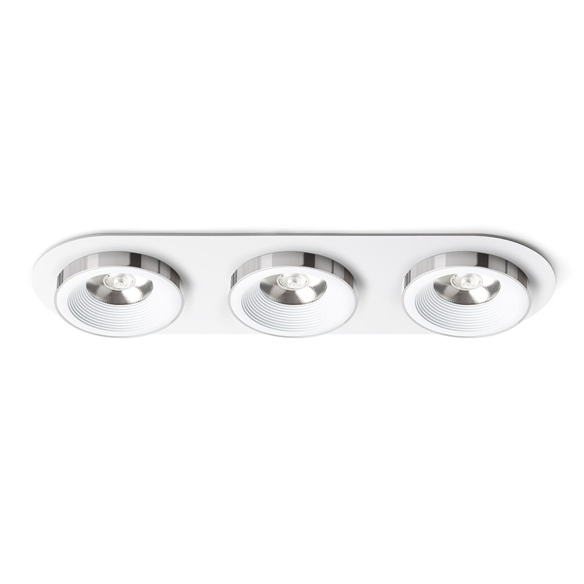RENDL recessed light SHARM R III recessed white chrome 230V LED 3x10W 24° 3000K R14574 1