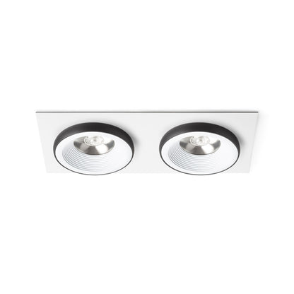 RENDL recessed light SHARM SQ II recessed white/black 230V LED 2x10W 24° 3000K R14584 1